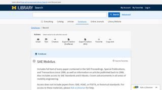 
                            8. SAE Mobilus - Record - Databases - Library Search