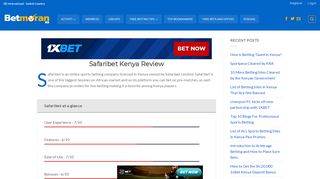 
                            8. Safaribet Kenya Review: Everything You Need To Know