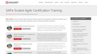 
                            8. SAFe Certification Training (Scaled Agile Framework ...