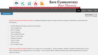 
                            7. Safe Communities Alert Network (SCAN) - Login to your account