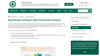 
                            8. Safe Communities - National Safety Council
