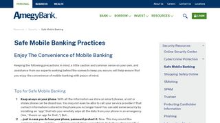 
                            4. Safe Mobile Banking | Amegy Bank | Amegy Bank …