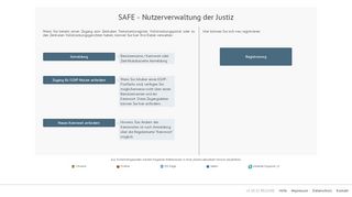 
                            7. SAFE - Nutzerverwaltung der Justiz