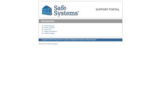 
                            2. Safe Systems Support Portal