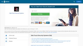 
                            3. Safe Touch Security Systems: Login, Bill Pay, …