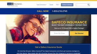 
                            3. Safeco Insurance | 877-917-2731| Get a Free Quote