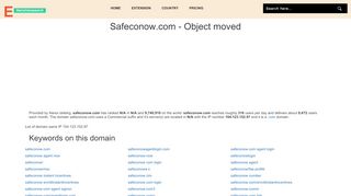 
                            9. Safeconow.com - Object moved
