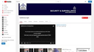 
                            8. SafeHome ApS - YouTube