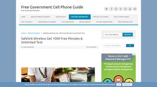 
                            4. Safelink Wireless Phones - Free Government Phone Guide