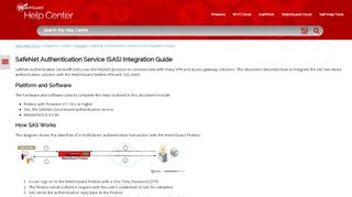
                            9. SafeNet Authentication Service (SAS) Integration Guide - WatchGuard