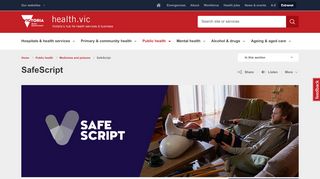 
                            2. SafeScript - health.vic