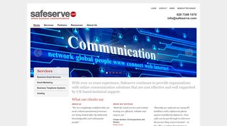 
                            11. Safeserve are Online Business Communications Specialists