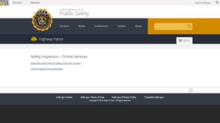 
                            1. Safety Inspection – Online Services | DPS – Highway Patrol