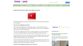 
                            6. Safeway Club Card: What You Need to Know | Think …