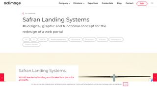 
                            9. Safran Landing Systems - #GoDigital, web portal redesign - Actimage