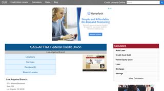 
                            9. SAG-AFTRA Federal Credit Union - Los Angeles, CA at 5757 ...