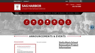 
                            3. Sag Harbor Union Free School District: Home