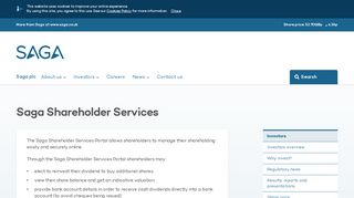 
                            7. Saga plc | Saga Shareholder Services