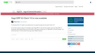 
                            8. Sage ERP X3 Client 113 is now available - Sage X3 General ...