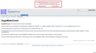 
                            6. SageMathCloud - Sage Wiki