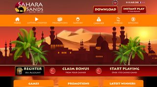 
                            8. Sahara Sands Online Casino - Play Pokies Online