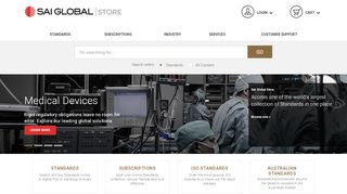 
                            2. SAI Global Store - Industry Standards