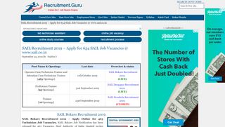 
                            3. SAIL Rourkela Recruitment 2019 - Apply Online for 592 ...