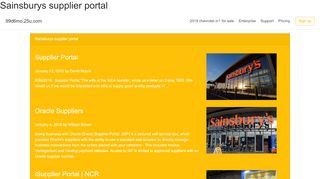 
                            4. Sainsburys supplier portal