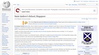 
                            7. Saint Andrew's School, Singapore - Wikipedia