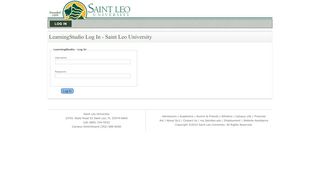 
                            7. Saint Leo University - LearningStudio Gateway