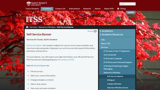 
                            8. Saint Mary's University | Academics - Information ...