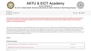 
                            3. s.aktu.ictacademyiitk.ac.in – AKTU & EICT