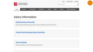 
                            1. Salary Information — Albuquerque Public Schools