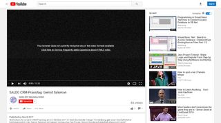 
                            3. SALDO CRM-Praxistag: Gernot Salomon - YouTube