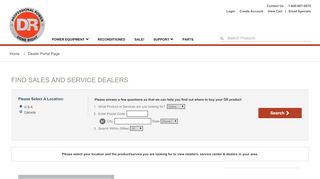 
                            2. Sales & Service Locator - DR Power Equipment