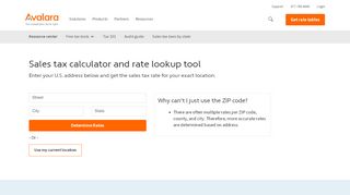 
                            2. Sales Tax Calculator - Avalara Sales Tax