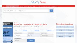 
                            7. Sales tax calculator for Arizona, United States in …