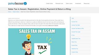 
                            8. Sales Tax in Assam: Registration, Online Payment & …