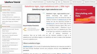 
                            8. Salesforce login, login.salesforce | Sfdc login