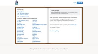 
                            9. SalesSpider | The Internet Privacy Handbook | …