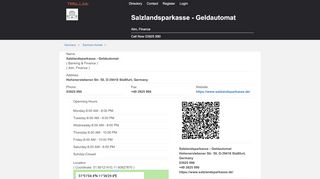 
                            9. Salzlandsparkasse - Geldautomat - Hohenerxlebener Str. 50 ...