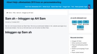 
                            1. Sam ah - Inloggen op AH Sam, het intranet van …