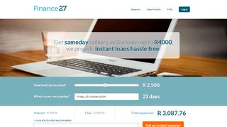 
                            1. Sameday Online Payday Loans | Finance 27