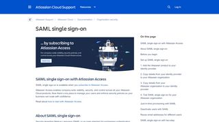 
                            3. SAML single sign-on - Atlassian Documentation