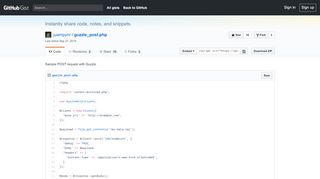 
                            4. Sample POST request with Guzzle · GitHub