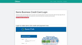 
                            5. Sams Business Credit Card Login - oklaco.com