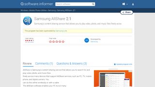 
                            5. Samsung AllShare 2.1 Download - AllShare.exe