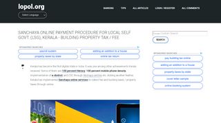 
                            8. Sanchaya Online Payment Procedure for Local Self Govt ...