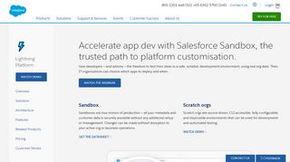 
                            4. Sandbox: App Development Platform Customisation - Salesforce