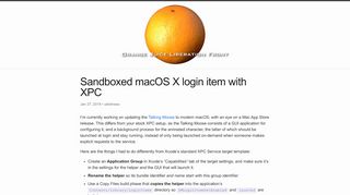 
                            4. Sandboxed macOS X login item with XPC | Orange Juice Liberation ...